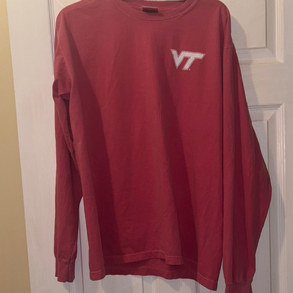 Virginia Tech Comfort Colors Pink Garment Dye Shirt